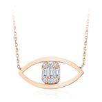 İf Pırlanta 0.26 ct Baget Pırlanta Kolye
