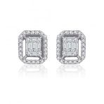 İf Pırlanta 0.28 ct Pırlanta Baget Küpe