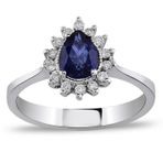 İf Pırlanta 1.05 ct Pırlanta Safir Yüzük