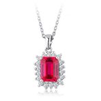 İf Pırlanta 1.67 ct Pırlanta Yakut Kolye