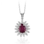 İf Pırlanta 3.12 ct Pırlanta Yakut Kolye