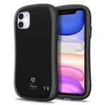 iFace Birinci Sınıf iPhone 11 için Tasarlanmıştır - Sevimli Darbeye Dayanıklı Çift Katmanlı [Sert Kabuk + Tampon] Telefon Kılıfı [Düşme Testi] - Siyah