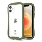 iFace Reflection Serisi Şeffaf Kılıf iPhone 12 Mini (5,4 inç) - Sevimli Çift Katmanlı [TPU + 9H Temperli Cam] Hibrit Darbeye Dayanıklı Koruyucu Kapak [Düşme Test] [Kablosuz Şarj Uyumlu] - Haki