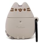 iFace x Pusheen Sevimli Silikon Koruyucu Kılıf AirPods 1/2 Kılıf için Tasarlanmıştır [Karabina Klipsi Dahil] [Kablosuz Şarj Uyumlu] - Ayakta