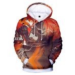IFIKK 3D Baskı Karikatür Unisex Lucy Hoodie Uzun Kollu Cosplay Anime Kazak Dış Giyim Kapüşonlu Kazak, Stil 012, S