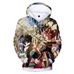IFIKK 3D Baskı Karikatür Unisex Lucy Hoodie Uzun Kollu Cosplay Anime Kazak Dış Giyim Kapüşonlu Kazak, Stil 017, L