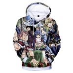 IFIKK 3D Baskı Karikatür Unisex Lucy Hoodie Uzun Kollu Cosplay Anime Kazak Dış Giyim Kapüşonlu Kazak, Stil 020, XXL