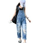 IFIKK BDK1066HS Stil 7 Little Big Kid Önlüklü Mavi Renk Kız Çocuk Tulum