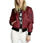 IFIKK Blazer Wine Red Rahat Kadın Ceket
