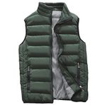 IFIKK Gilets Ordu Yeşili Kapitone Puffer Erkek Ceket