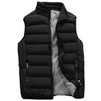 IFIKK Gilets Siyah Kapitone Erkek Ceket