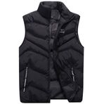 IFIKK Gilets Siyah Kapitone Puffer Erkek Ceket