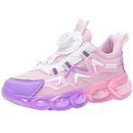 IFIKK HG039 Pembe - Lila Renk Desenli Uzun Boy Unisex Koşu Ayakkabı