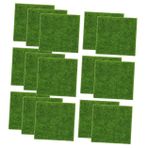 ifundom 15 Adet yapay yosun çim otu masaüstü yeşil bitkiler köpek çim lazımlık açık havada çim kilim açık el sanatları için sahte çim arka bahçe için sahte çim plastik Green