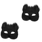 ifundom 2 Hayvan Maskesi Tilki Cosplay Maske Parti Malzemeleri Dekoratif Maskeler Cadılar Bayramı Partisi Için Maske Korku Maskesi Japon Maske Korkunç Maske Cadılar Bayramı Kostüm