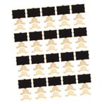 ifundom 20 Adet Küçük Ahşap Yazı Tahtası Isim Yer Kartları Etiketler Mini Kara Tahta Işaretleri Ev Dekoru Görüntülemek Fiyat Etiketi Yazı Tahtası Çizelge Ahşap Çerçeve Menü Panosu Çocuk
