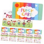 ifundom 20 Sayfa çocuk kartları teşvik hediye kartları delikli kartlar sınıf ödül oyuncak uygun ödül kartları öğretim araçları çok işlevli ödül kartı erkek kız giriş teşvik kartı Kağıt