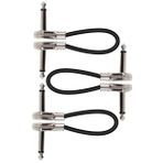ifundom 3 Adet Elektro Gitar Efekt Hattı Yama Kablolar Gitar Kablosu Pedalı Kablosu Enstrüman Efekt Kablosu Elektro Gitar Için Enstrüman Kablosu Efektör Pedal Kablosu Gümüş Pvc
