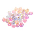 ifundom 30 Adet Reçine Düz Geri Kabukları Glitter Okyanus Deniz Kabuğu Takılar Kolye Flatback Scrapbooking Bezemeler Dekorasyon Için Telefon Kılıfı