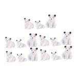 ifundom 30 Adet Reçine Kutup Ayısı Dekorasyon Cadılar Bayramı Oyuncakları Saksı Süslemeleri Süsleri Bahçe Süsleme Reçine Hayvan Modeli Toppers Modelleri Bonsai Mini Bebek