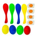 ifundom 4 Set Denge kaşığı oyuncak yürümeye başlayan çocuk oyuncaklar çocuklar Çocuk Oyuncak duyusal açık oyuncak komik kaşıklar Parti oyunları çuval yarışı çantaları yumurta oyunları pp