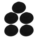 ifundom 5 Adet Minyatür Üst Şapkalar Mini Resmi Şapkalar Minik Bebek Şapkaları Caz Şapkaları Parti Şapkaları Küçük Kumaş Süs Şapkaları Pervane Şarap Şişesi Kapağı DIY El Sanatları Için
