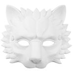 ifundom Aslan Maskesi 3D Hayvan Maskesi Masquerade Cosplay Cadılar ı Partisi Kostüm Aksesuarları Beyaz