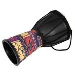 ifundom Çocuklar İçin Djembe Davulu - Müzik Pratiği İçin 4in El Yapımı Deri Davul