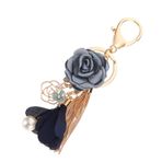 ifundom Küçük Çiçek Püskül Anahtarı Gül Çiçek Anahtarlık Çiçekli Çanta Çekiciliği Rhinestones Anahtarlıklar Çiçekli Çanta Takılar Çiçek Çanta Takılar Çin Dekoru Inci Papatya Bez Özlemek