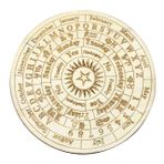 ifundom Oda Dekoru Astroloji Ve Tarot Falı İçin Zarif Oymalı Ahşap Kehanet Plakası