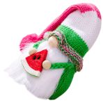 ifundom Oyuncak Bebek Ev Için Cüceleri Süslemeleri Çiftlik Evi Süslemeleri Ev Için Yaz Cüceleri Süslemeleri Noel Cüceler Peluş Yaz Cücesi Plaj Cücesi Kadın Polyester Karpuz Tepsi