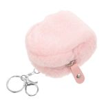 ifundom Peluş Anahtar Çantası Dudak Balsamı Anahtarlık Anahtarlıklar Torbalar Mini Cüzdan Anahtarlık Kürklü Çanta Pembe Kabarık Çanta Ruj Kollu Kılıfı Cep Telefonu Kalem Kutusu Çocuk