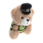 ifundom Sevimli Polis Ayısı Peluş Hayvan Anahtarlık Kolye Çantalar Sırt Çantaları İçin Sevimli Peluş Oyuncak