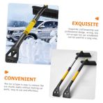 ifundom Taşınabilir Çok Amaçlı Araba Buz Kazıyıcı ve Fırçası Kaymaz Saplı Kışlık Otomobil Camı Temizleme Aracı