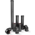 İfyıl Pelet Soba Ø80 mm Galvaniz Baca Boru Seti