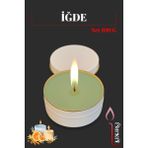 Iğde Kokulu Dekoratif Soya Wax Mum, Teneke Kutuda, 7,5 cm Çap, 3 cm Yükseklik - Seçenek 1