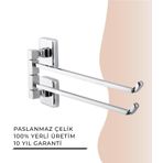 Igk Yapı - Çelik Banyo Kumru Ikili Döner Havluluk (KU10-014)