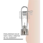 Igk Yapı - Çelik Banyo Kumru Set Klozet Takımı Kare (KU10-042)