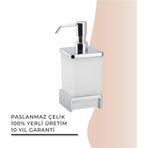 Igk Yapı - Çelik Banyo Kumru Set Üstü Sıvı Sabunluk (KU10-028)