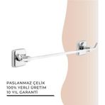Igk Yapı - Çelik Banyo Kumru Uzun Havluluk 50CM (KU10-006)