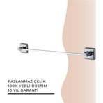 Igk Yapı - Çelik Banyo Kumru Uzun Havluluk 60CM (KU10-069)