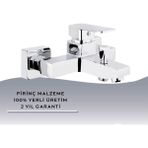 Igk Yapı – Kare Batarya KRA29004 Siera Banyo Bataryası - Krom