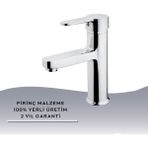 İgk Yapı Kare KDL14016 Delta Lavabo Bataryası Krom