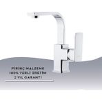 Igk Yapı – Kare KRA29002 Siera Kuğu Lavabo Bataryası - Krom