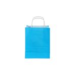 iğne izi 1.Kalite 22x6 Cm (12Adet) mavi Renkli Kraft Kagıt Çanta,Hediye Poşeti, Hediye Paketi, Kraft Çanta