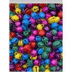 İğne İzi Karışık Renk Kulplu Çan Zil Hayvan Tasma Zili Amigurumi Zil Kına Gecesi Tef Yapımı Zili 12MM 50 Adet