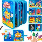 İğne İzi Montessori Keçe Eğitim Çantası - Günlük Rutinleri Öğreten Keçe Kitap - Okyanus Temalı Keçe Aktivite Kitabı – Çocuklar İçin Eğitici Kitap - Çocuk Eğitim Oyuncağı
