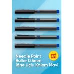 İğne Uçlu Roller Kalem 0.5 Mm Mavi 5'Li Ekonomik Paket