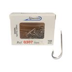 İğnesan 0307 Serisi Nikel Çapraz 100'lü Paket No:8 Olta İğnesi