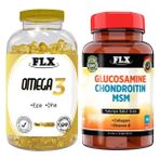 Igor Flx Omega 3 180 Softgel & Flx Glukozamine Vitamin D 60 Tablet
